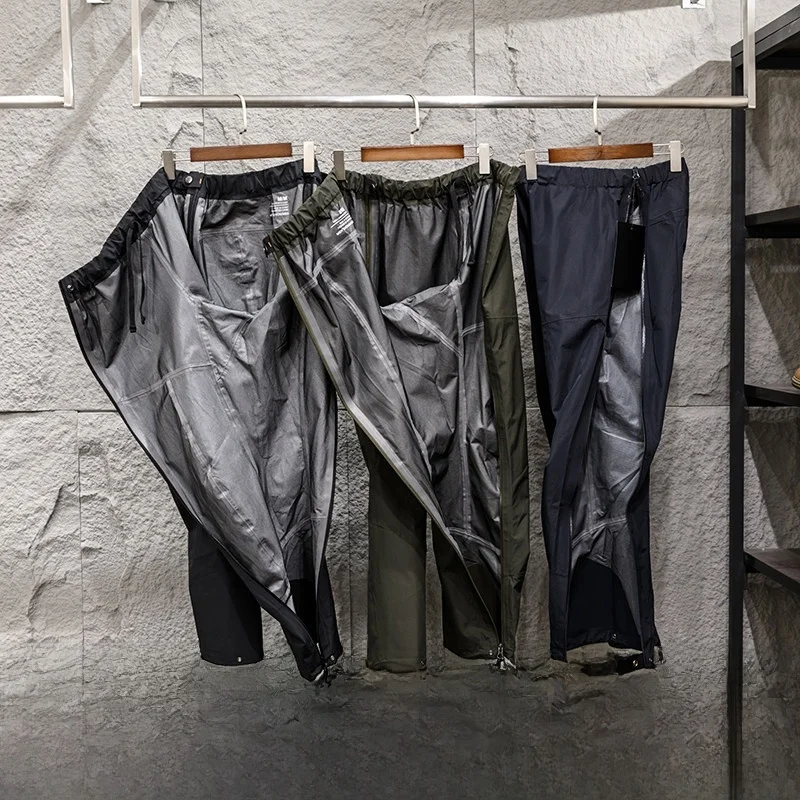 

Мужские повседневные брюки премиум-класса: полностью проклеенные швы, ветрозащитные, водонепроницаемые, свободный прямой крой, городской стиль, для повседневной носки