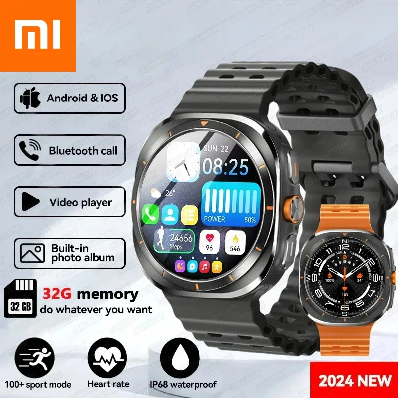 

Xiaomi 2025 Watch 7 Ultra Смарт-часы для мужчин 32 ГБ памяти GPS NFC 1,5 "AMOLED-экран Фитнес-трекер Смарт-часы для здоровья для Samsung