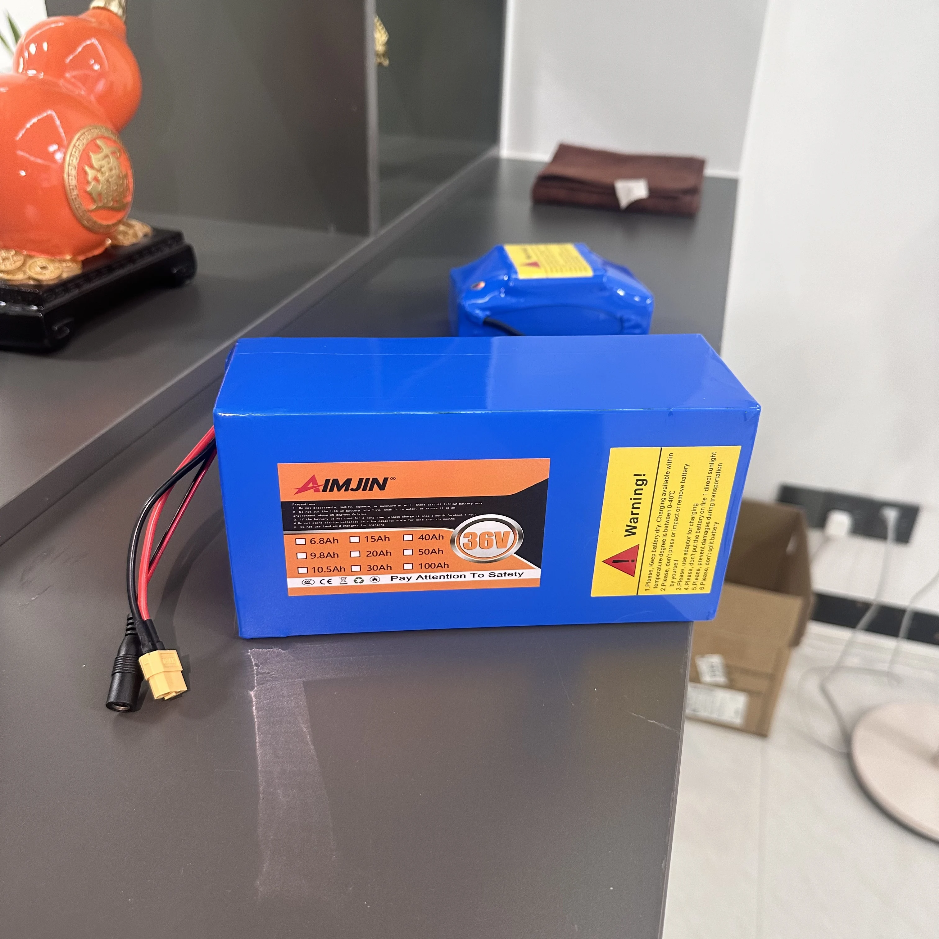 Lithium Battery for 10S5P 36V 40Ah Electric Vehicle Moped with T or XT60 Plug and Waterproof Design Using 18650 Cells