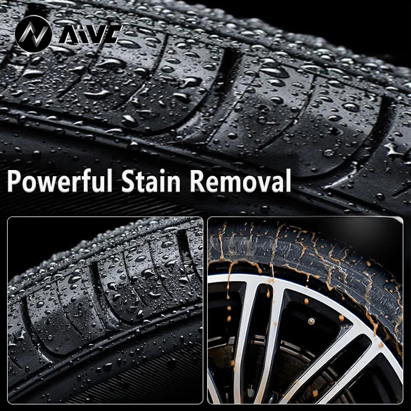 Car Tire Cleaner Professional - All-Purpose Stain Resistant UV Protection Anti-Aging Fast Clean Easy Rinse Tire Refurbishing