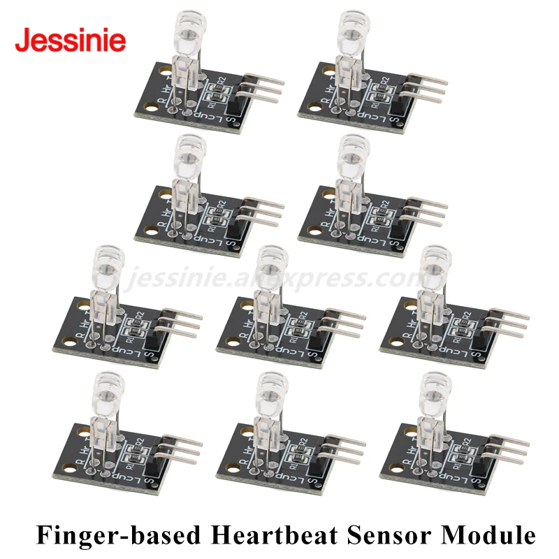 10pcs/1pc KY-039 5V Heartbeat Sensor Detector Module By Finger for Arduino Finger Measuring Heartbeat Electronic Board