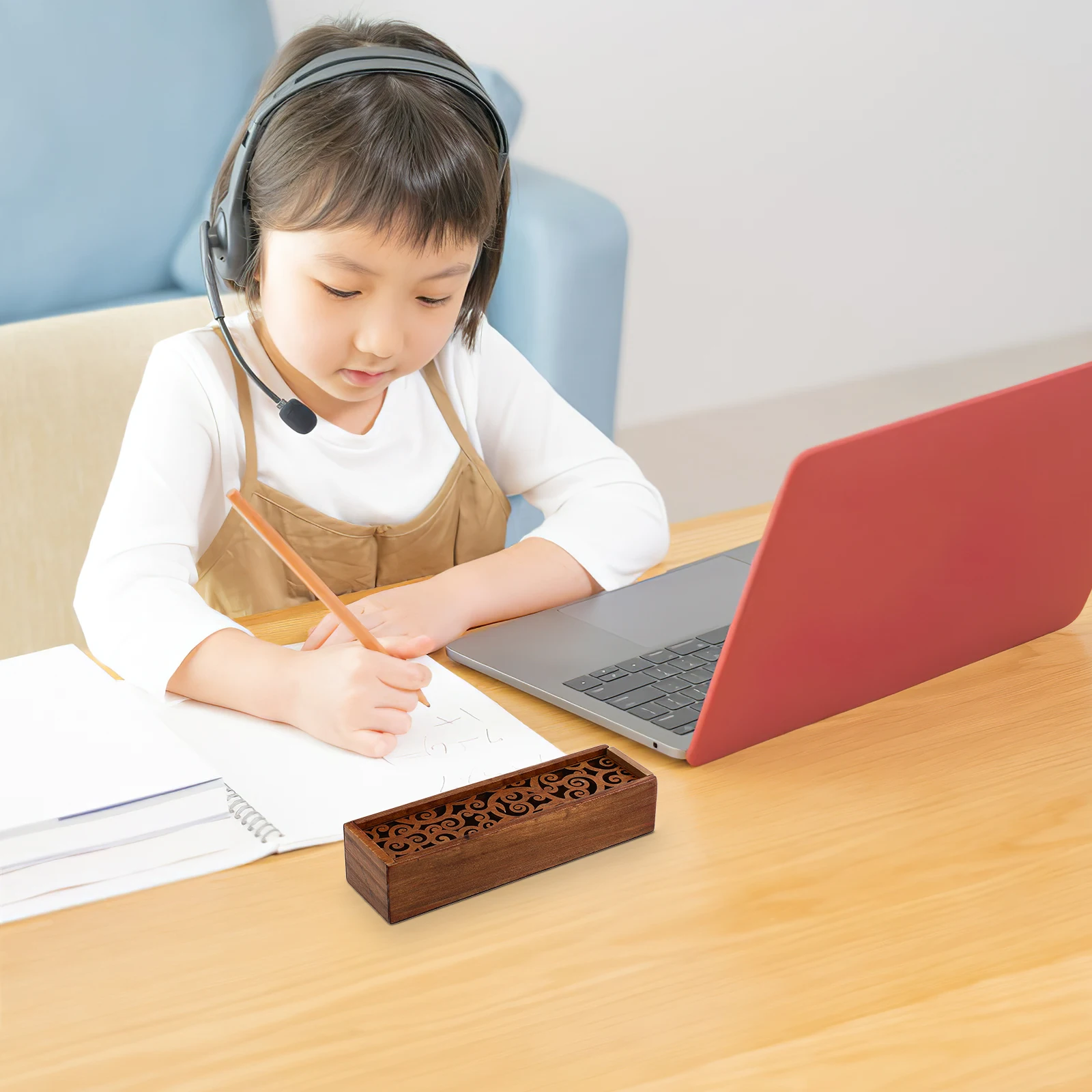 

Wooden Desk ganizer Stationery Storage Box Pencil Case Craft Containers Elegant Design Material Versatile Use Pen Case