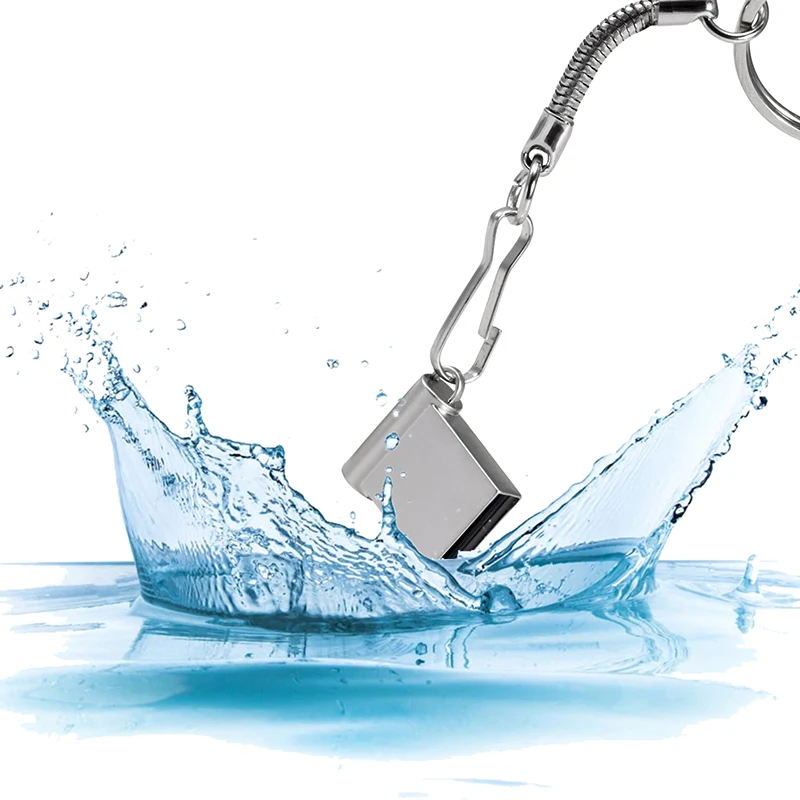 USB 2.0 Flash Drive  Super Mini Metal Pen Drive 128GB with keychain 128MB 32GB Memory Stick By card 64GB 8GB 4GB 16GB Pendrive