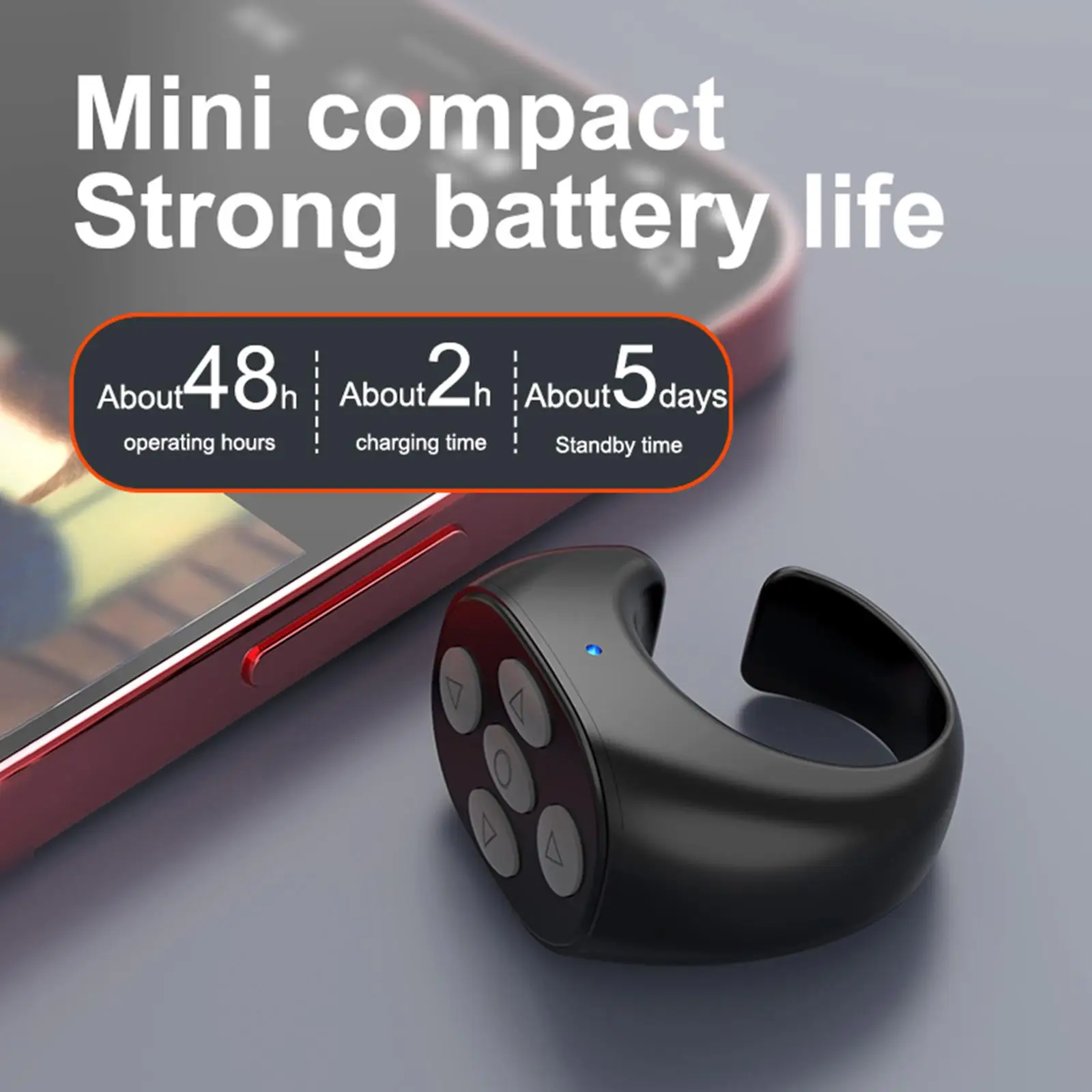 2x - وحدة تحكم حلقة التحكم عن بعد للهاتف لتحويل الصفحات لجهاز التحكم عن بعد