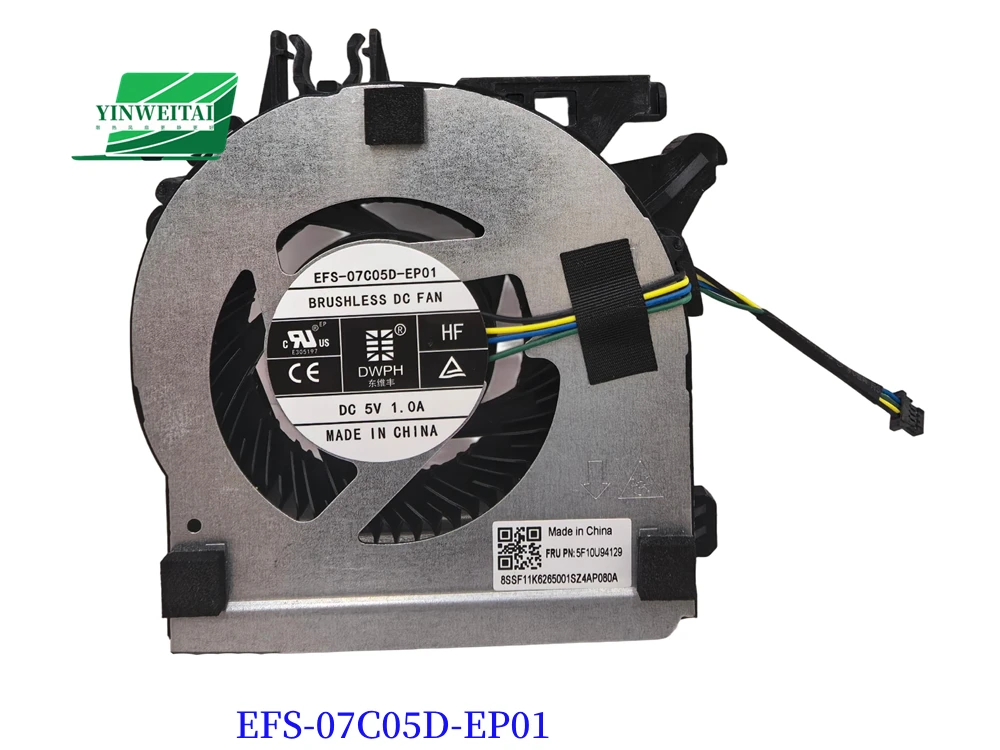 Cooling Fan for Lenovo ThinkCentre Neo 50q Gen 4 Desktop BSB0805HB-00 JGJ EFS-07C05D-EP01 5F10U94129