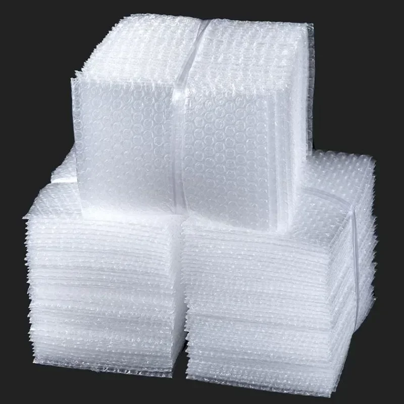 Bubble Packaging Bag 0.06mm White PE Plastic Bubble Envelope Pouches Express Shock-absorbing Protection Bubble Film Delivery Bag