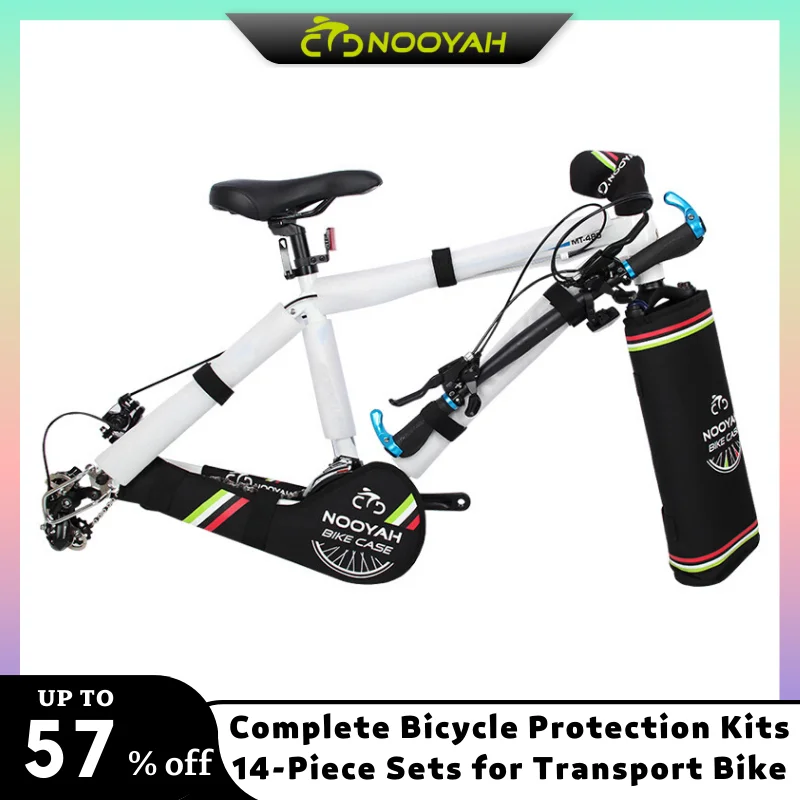 NOOYAH Bicycle Bag Protection Kits Bike Frame Protective Sets MTB Road Bike Accessories Bike Chain Crankset Fork Cover