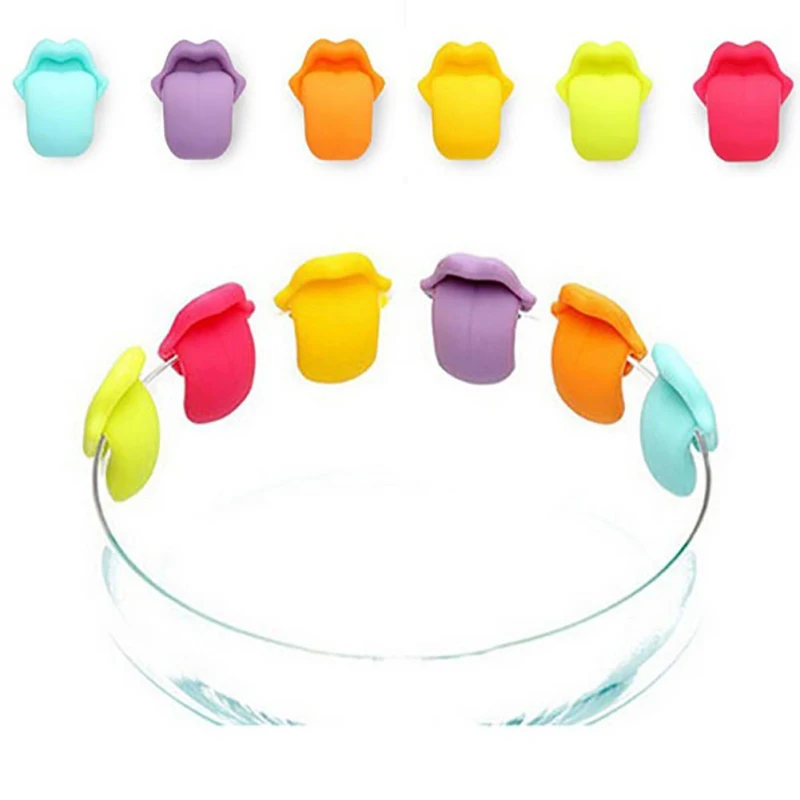 Фонарики для очков, силиконовые маркеры в форме языка