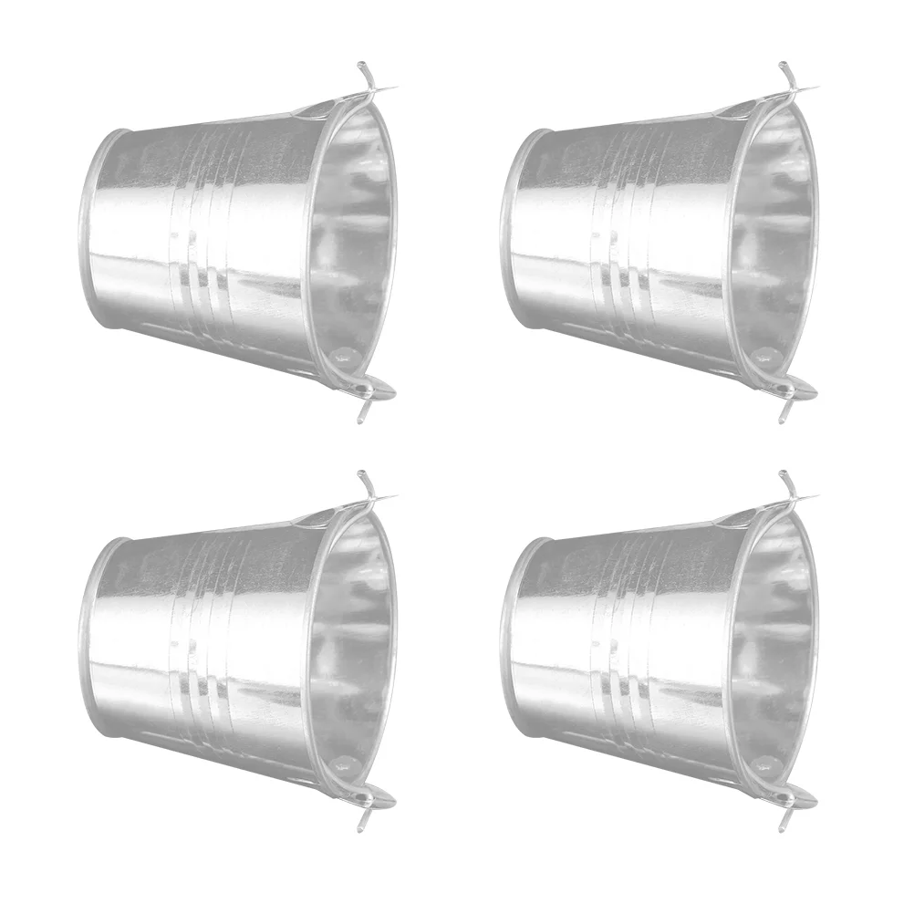 4 Pcs Hanging Planter Mini Bucket Pots for Plants Multi-function Flowerpot Child