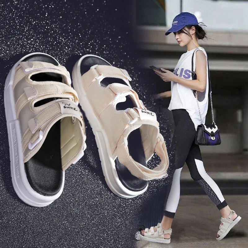 

Summer Barefoot Sandals for Men and Women, Soft Bottom Velcro, Fashionable, Casual Sports, Beach Luxury Sandals Women's Slippers