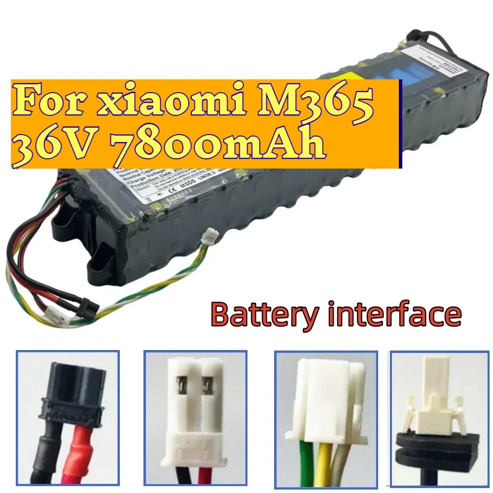 10S3P Li-ion Battery Pack 36V 7800mAh 18650 NE1003-H Cell Communication Interface for Xiaomi M365 Electric Scooter