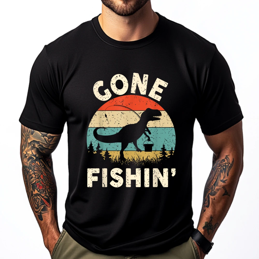 

Funny Gone Fishing-Shirt Men Women Youth Boys Toddler Graphic T Shirts Men Unisex Shirts Valentine's Day Gift T-shirts for Men