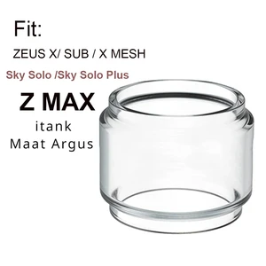 Tabung Kaca Gelembung untuk Zeus X Mesh ZEUS SUB Ganda Z Max Itank 8ml Sky Solo Plus Cangkir Kaca Mini Maat Argus GT2 8 penjualan terbaik sky solo plus kaca - №