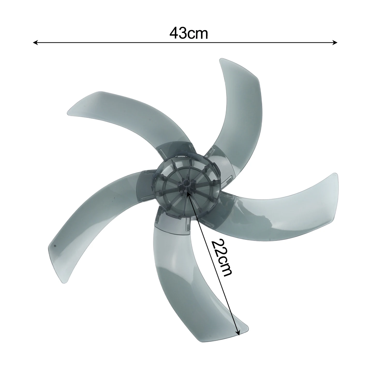 Electric Fan Blades for 18 Inch Table and Floor Fans with Five Blade Construction for Improved Airflow and Silent Running