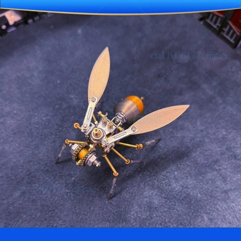 Steampunk Insect Series Bee Mechanical Insect Assembling Model Creative Handmade DIY Toy Birthday Gift