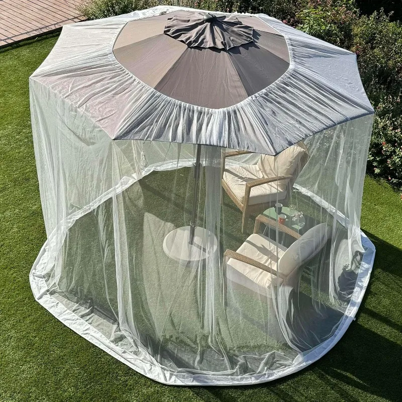 1pcs Mosquitoes Bug Net Outdoor Lawn Garden Camping Umbrella Sunshades Cover for Garden Yard Patio Yard Party Decoration