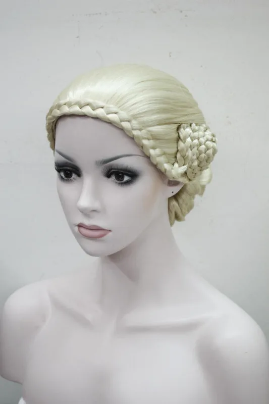 Long Roll Animation Film Role Playing  Black Laides Wig