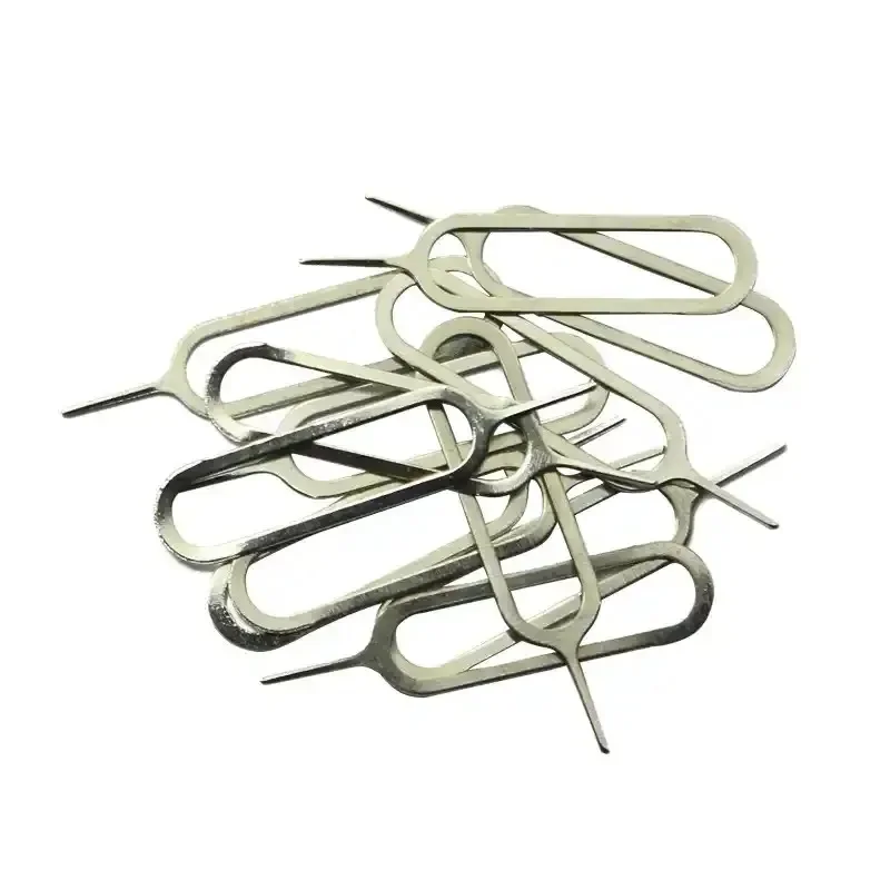 Agulha de cartão personalizada de alta qualidade para telefones celulares Android e Apple Produto de metal com pino de aço inoxidável superior