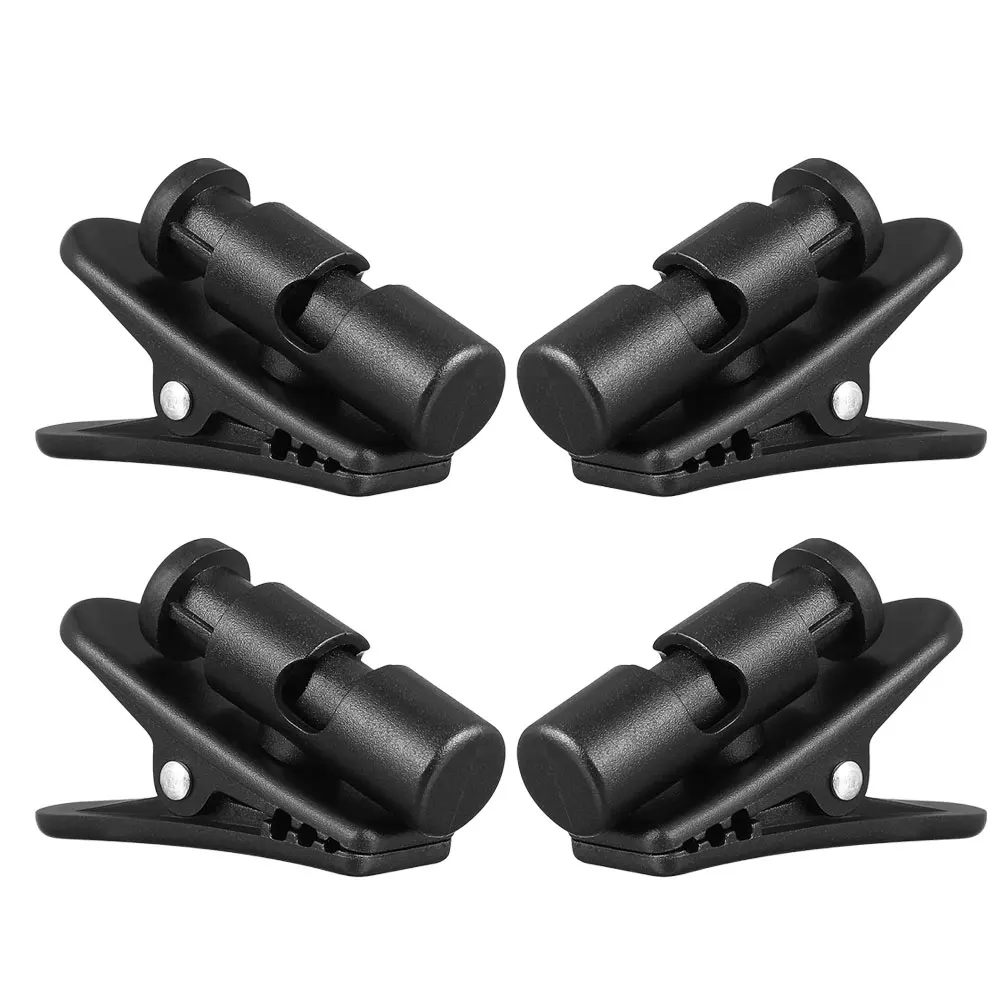

4 Pcs Headphone Cable Clip Wire Accessories for Earphones Black Color Tanglefree Secure Fit Versatile Use clips organizer audio