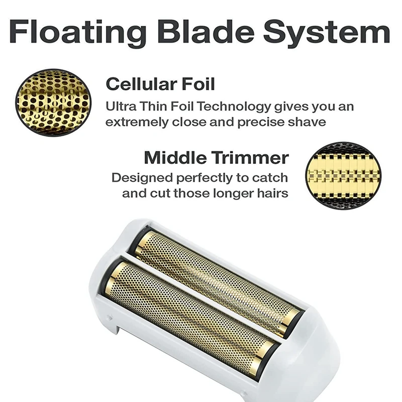 2 Pack Pro Rasierer Ersatz Folie Und Schneider Für Andis 17150(TS-1) Rasierer Profoil Lithium-Ersatz