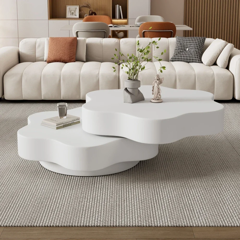 Moderner zylindrischer Couchtisch 360° ° Drehbare Wohnzimmermöbel mit einer Kapazität von 30 kg – Detail 37