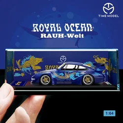 TIME MICRO 1:64 Car GT-R R35 ROYAL OCEAN Limited Edition Metal Diecast Alloy Toy Cars Model Vehicles For Children Boys Gift