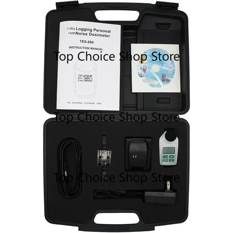 TES-660 TES660 Noise Dosimeter (Badge Type) Light Weight and  Sound Meter