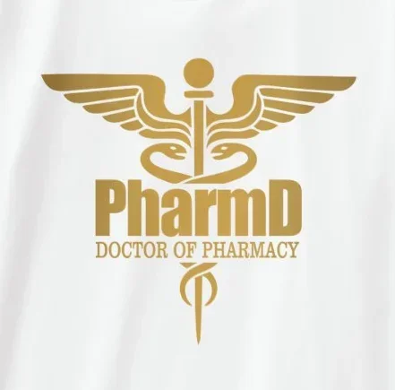 Doctor of Pharmacy Caduceus (PharmD) Snakestaff Symbol T-Shirt 100% Cotton O-Neck Short Sleeve Casual Mens T-shirt Size S-3XL