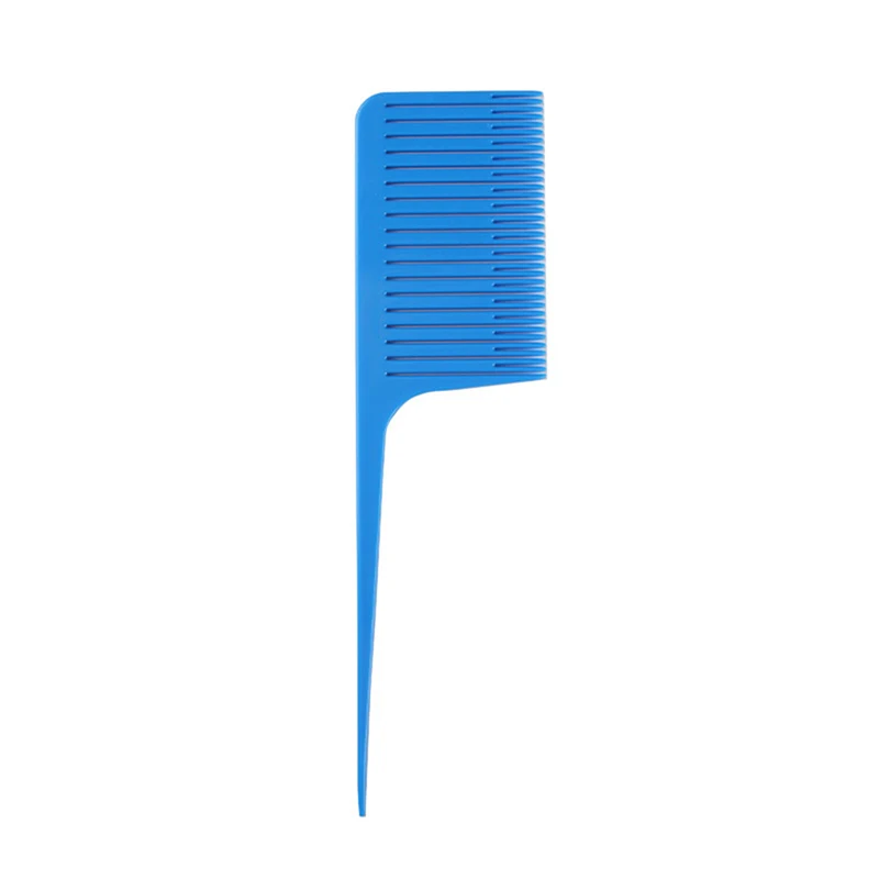 Plastic Tail Comb Fiber Teasing Combs Fine Tooth Hair Parting Combs 5 Colors Fiber Back Combs for Women Girls Hair Styling
