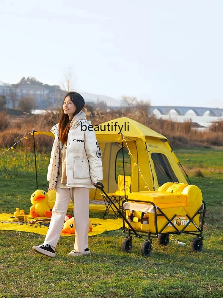 Modern Simple Exquisite Camping Outdoor Camping Cart Portable Camping Star Camp Car