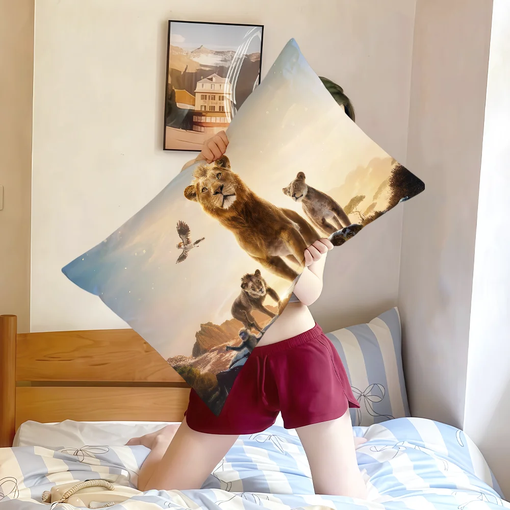 فيلم الرسوم المتحركة لطيف m-Mufasa الأسد k-King dn غطاء وسادة مستطيل أريكة المنزل غرفة المعيشة مكتب hogar مقهى المخدة