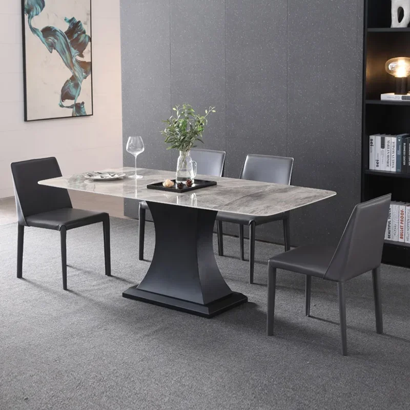 Modern light luxury minimalist style home restaurant table and chair combination of high-quality furniture