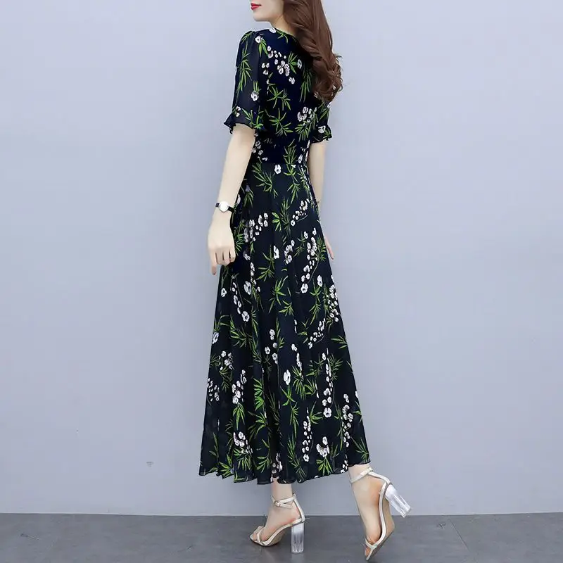 new look chiffon dress Pink Ruffle Trim Chiffon Midi Dress