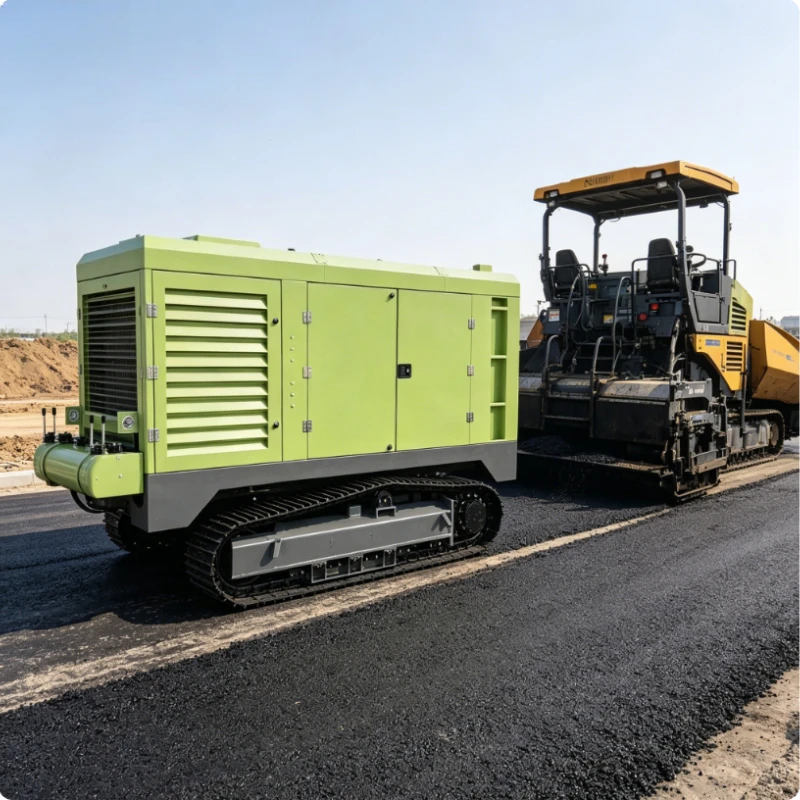 Portable Air Compressor Industrial High Pressure Diesel Screw Air Compressor Heavy Duty Towable Tool For Sandblast