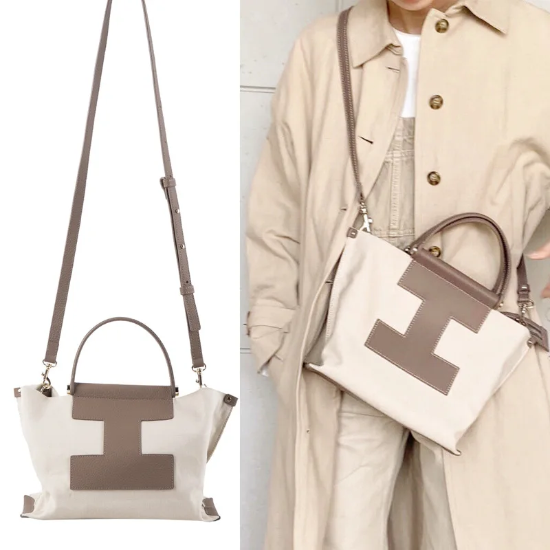 

Iacucci Fashion Bag Canvas Tote Bag for Women Minimalist Textured Large Capacity Tote Shopping Bag