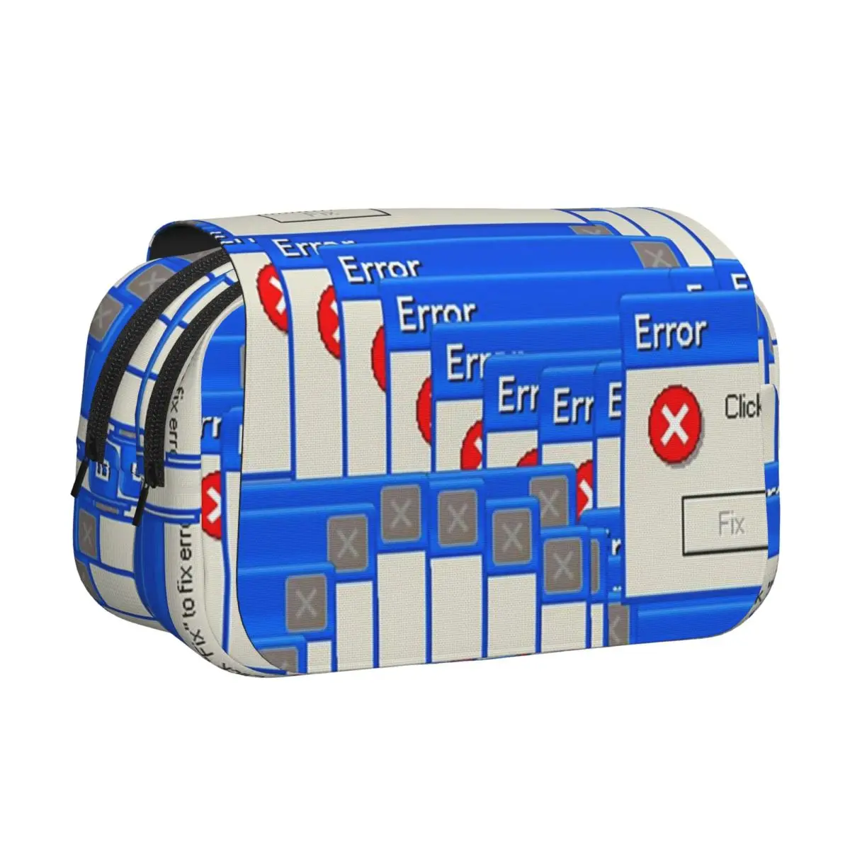 Estuche para lápices con diseño de Windows Xp Error, estuche para lápices de cuero de gran capacidad, caja para lápices, bolsa para lápices para niños, regalos