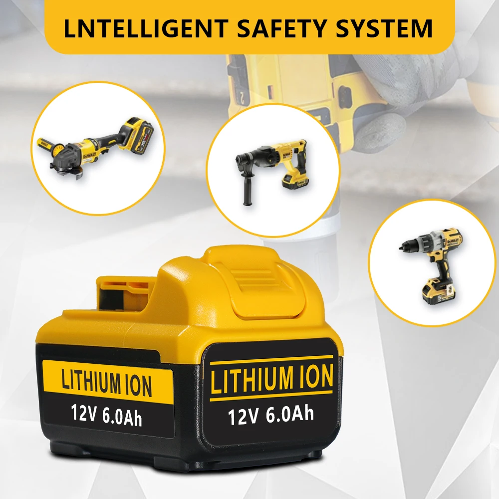 

for Dewalt 12V battery DCB120 Lithium-ion battery 6Ah DCB123 DCB125 DCB124 DCB122 DCD710 for Dewalt 12V Power Tools Battery