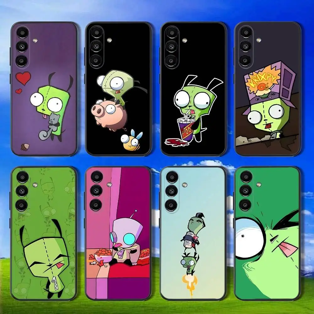 

Cartoon I-Invader Zim Phone Case For Samsung Galaxy A13,A21s,A22,A31,A32,A52,A53,A71,A80,Soft Black Shell