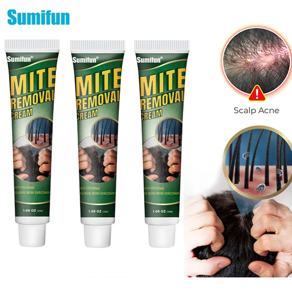 

1/2/3Pcs Sumifun Mite Killer Ointment Remover Lice Cream Scabies Treatment Medicine Thigh Skin Rash Itching Body Health Care