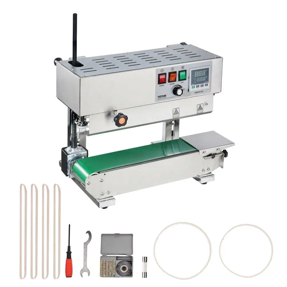 

Stainless Steel Continuous Band Vacuum Sealer for Vertical Bag Packaging Industrial Use