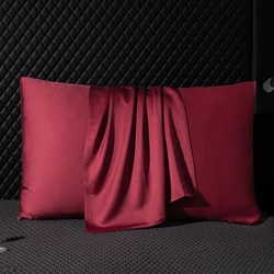 Natural Mulberry Silk Pillowcase Silk pillowcase Solid Color Multi-Size Pillowcase 40x60cm 50x90cm