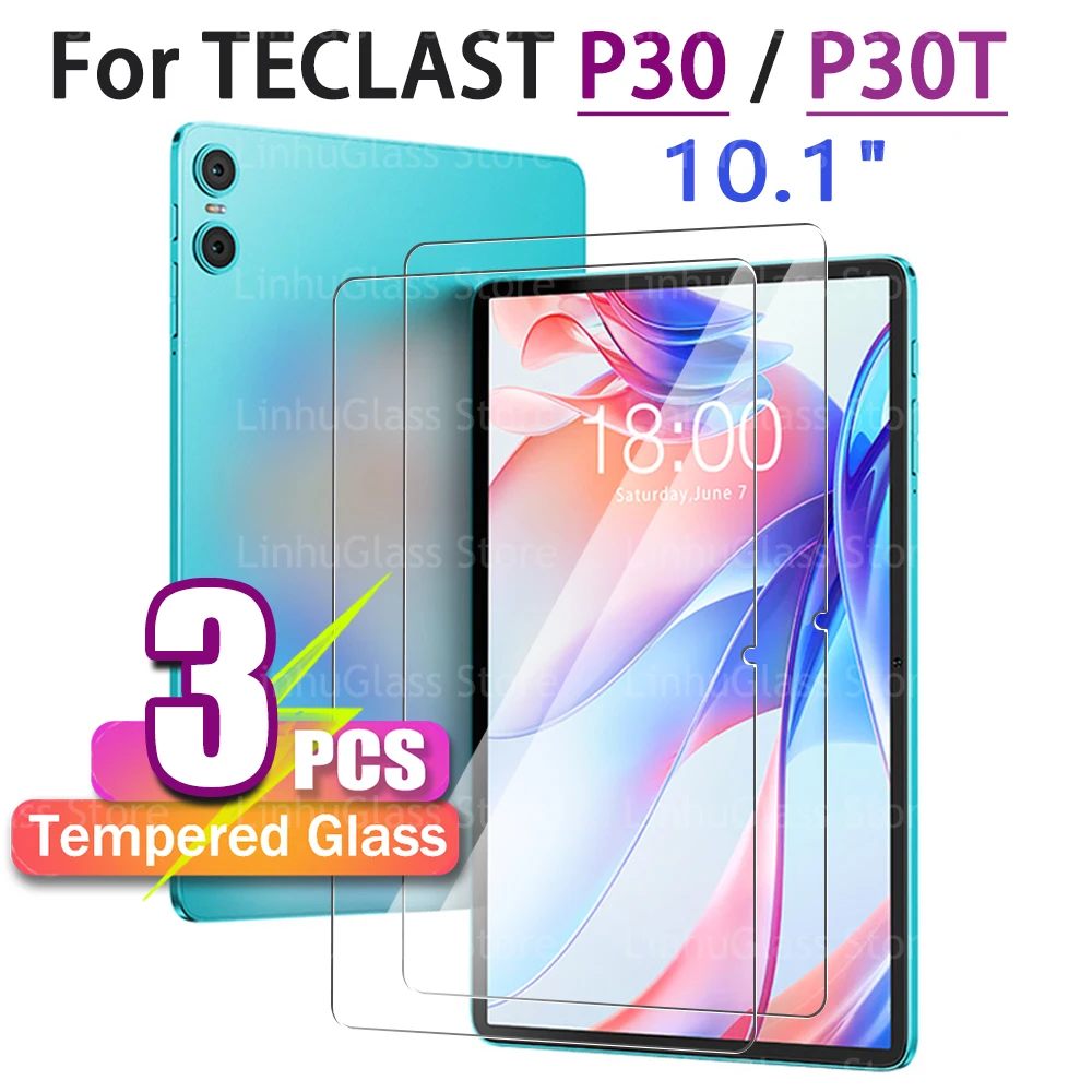 

Screen Protector for TECLAST P30 / P30T (10.1 Inch) 2024/2025 Tempered Glass Film,Anti Fingerprints No Bubbles,Easy Installat