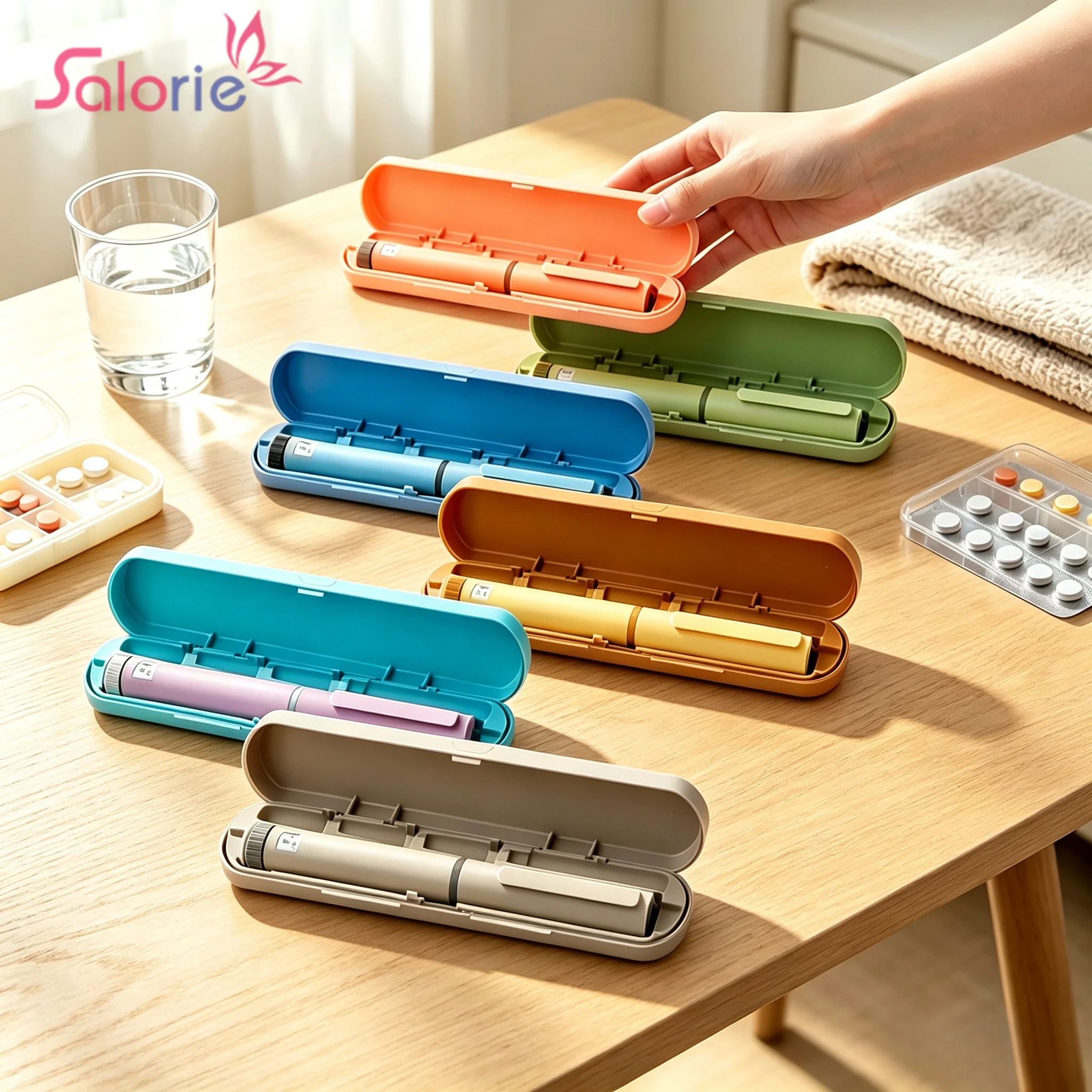 Adjustable 0-60IU V2 Insulin Injection Pen 3ml Cartridge Peptide Dosage Control Injector Pens for Home Use Dosing Pen with Case