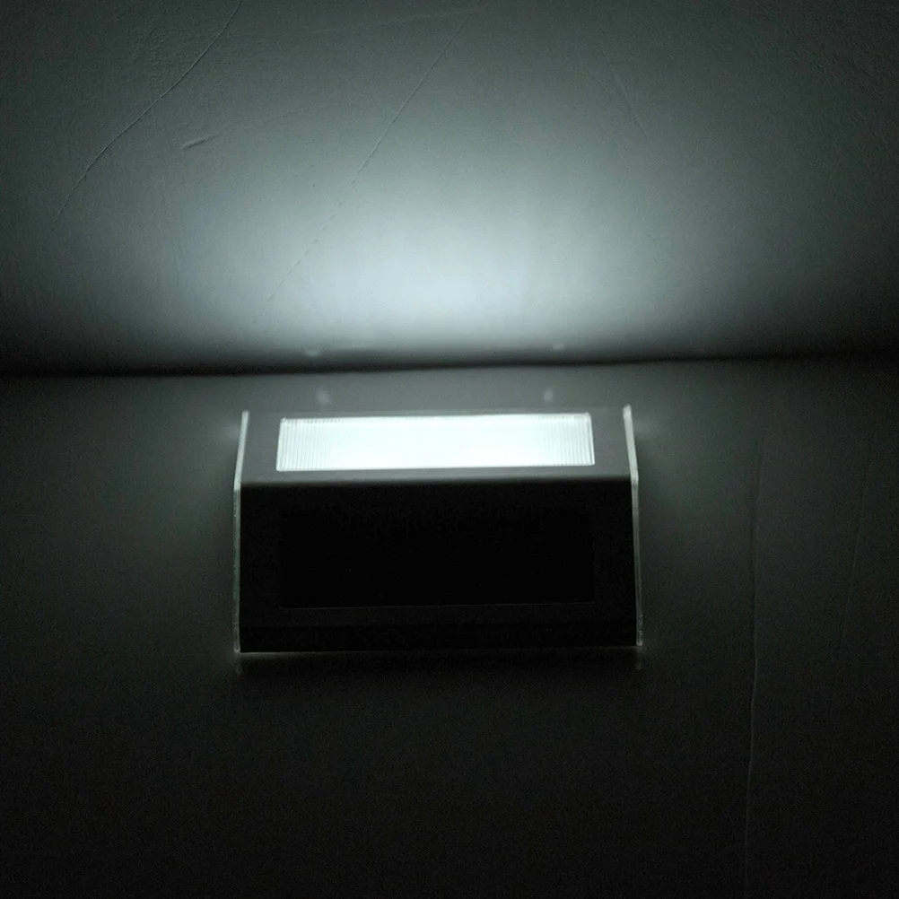 

Outdoor Solar Deck Lights Stainless Steel Waterproof Auto Onoff High Brightness LED Security Lighting for Yard Fences Patio