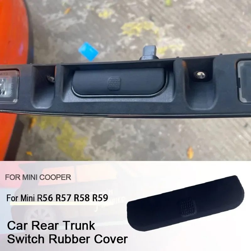 Preto botão interruptor do tronco traseiro do carro capa de borracha para bmw para mini r56 r57 r58 r59 51132753603 acessórios do carro