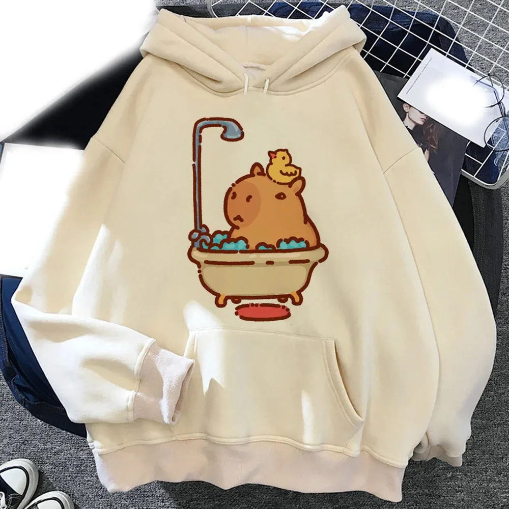 Kawaii Capybara Graphic Printed Hoodies Men Woman Funny Casual Hoodie Sweatshirts Oversized Pullovers Unisex Tracksuits Clothing