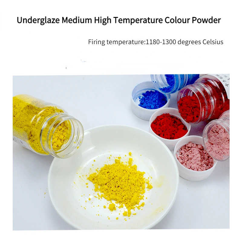 Ceramic Coloured Glaze Underglaze Colouring Powder Kneaded Clay Mixing Powder Pottery Colouring Painting Pigments