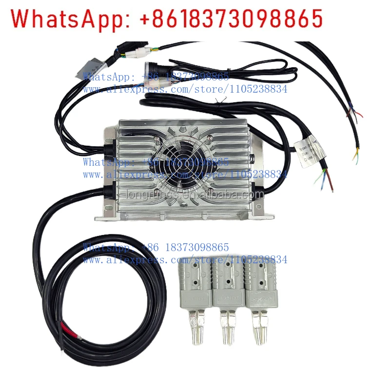 Longrun 58.4V 35A Car Charger 16S LiFePO4 Battery Charger Tricycle Rickshaw PP/CP CAN2.0B