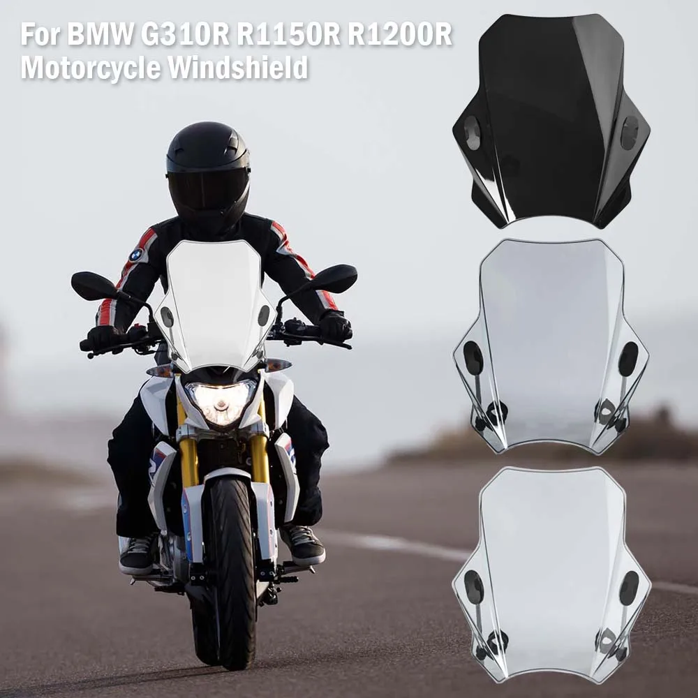 

Motorcycle Accessories Adjustable Windshield Universal For BMW G310R R1150R R1200R