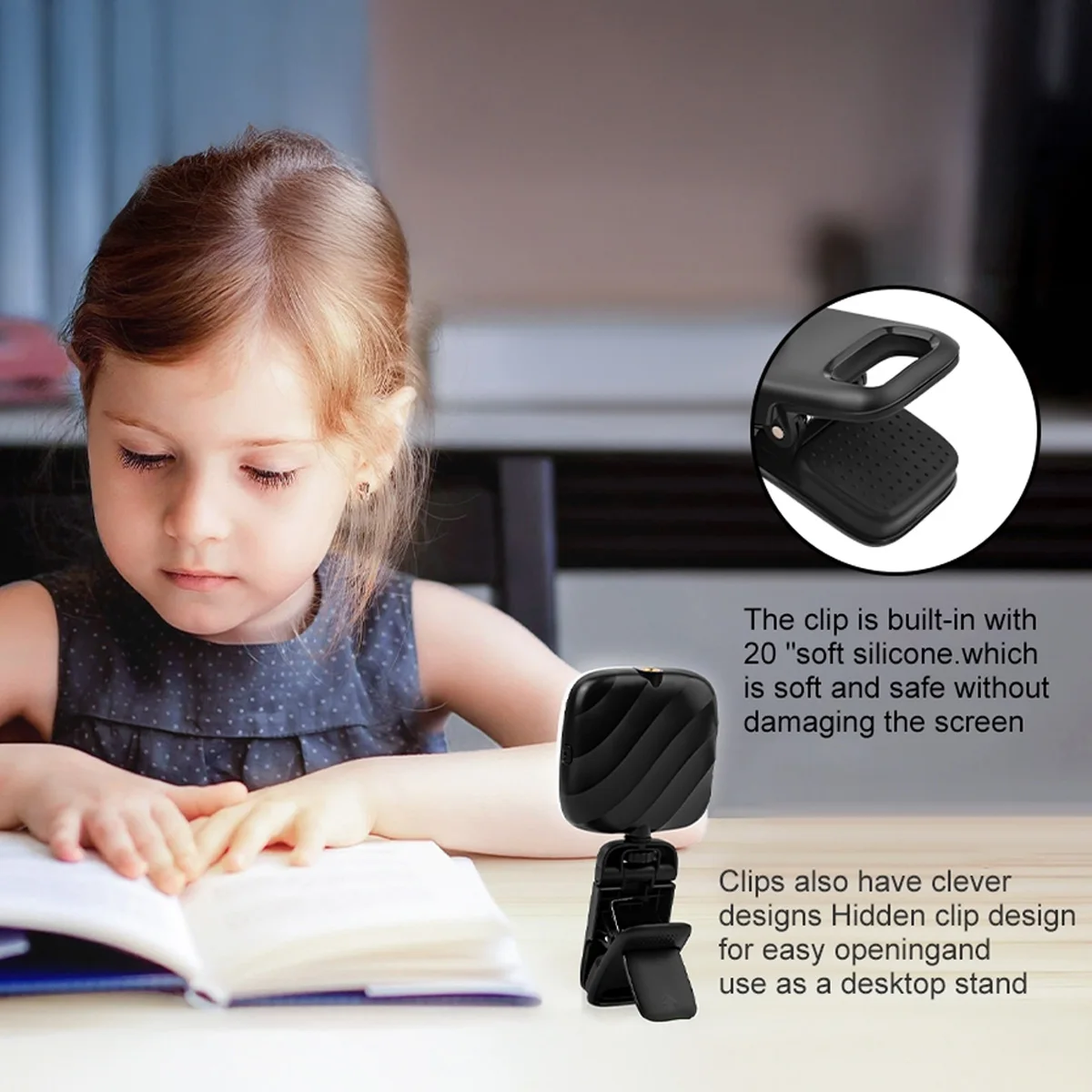 Adjustable Mini Selfie Fill Light 3 Modes 9 Level Lighting Influencers Light  for Live Streaming/Selfie/Video Conference